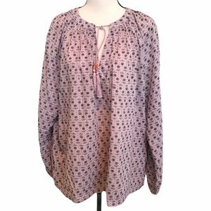 Boden | cotton long sleeve peasant blouse